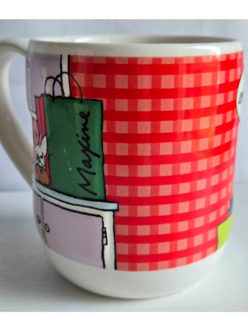 Maxine Hallmark Collectibles Mug I Baked, Cup Too Much Wine? Metal Gift Bag - Picture 3 of 16